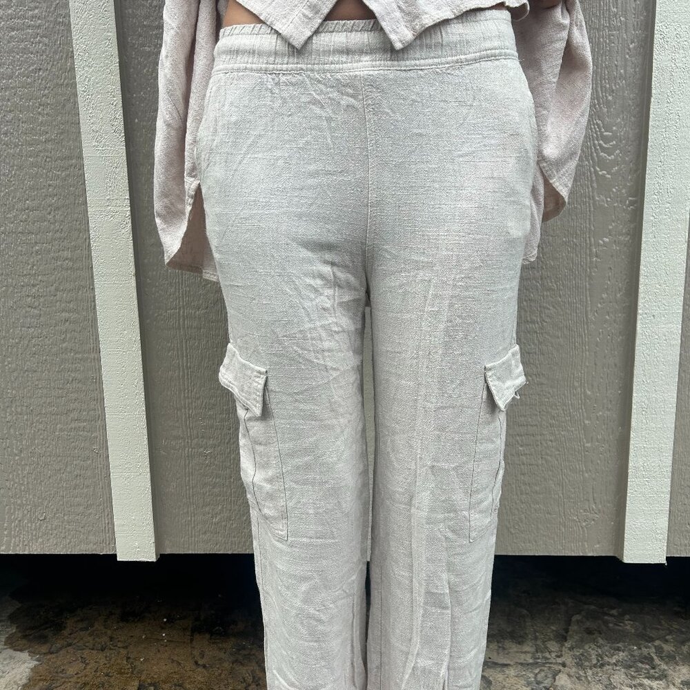 Linen long pants